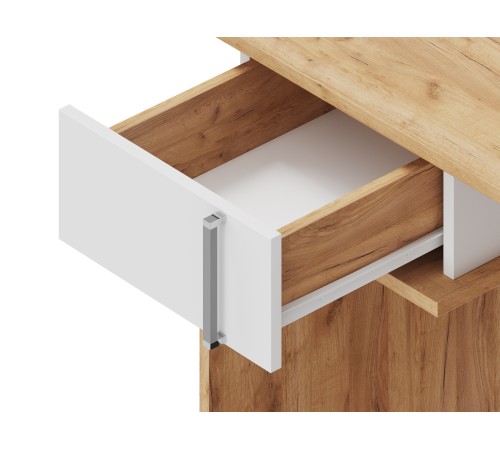 Письменный стол Джамп, дуб вотан/белый гладкий