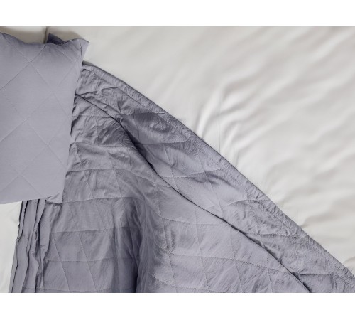 Покрывало 215х240 ПМ(01)-24(1), микрофибра (100% полиэстер), Цвет: серый