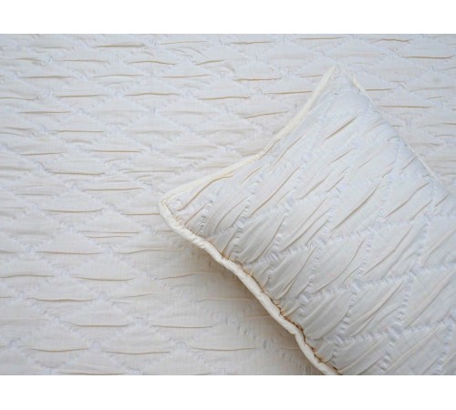 3980A Комплект Покрывало/2 чехла для подушек, стеганые, белый