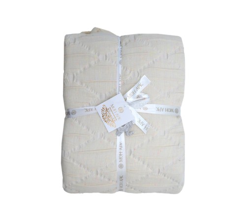 3980A Комплект Покрывало/2 чехла для подушек, стеганые, белый