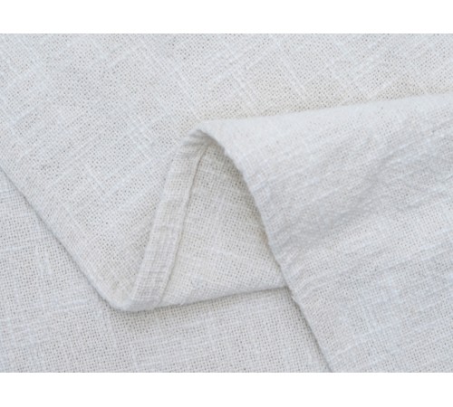 7019 Плед/Покрывало с элементами тафтинга, 180х200 см, белый