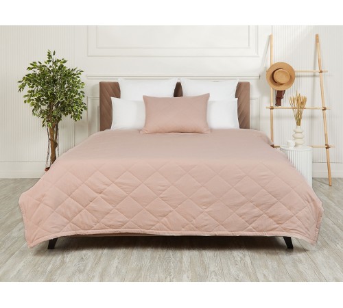 Покрывало 215х240 ПМ(01)-24(2), микрофибра (100% полиэстер), Цвет: бежевый