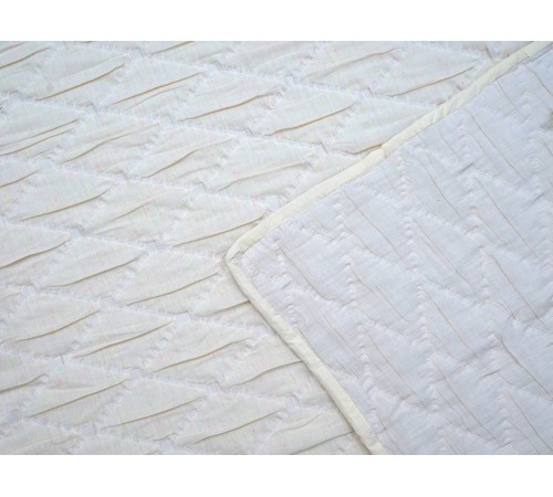 3980A Комплект Покрывало/2 чехла для подушек, стеганые, белый