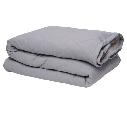 Покрывало 215х240 ПМ(01)-24(1), микрофибра (100% полиэстер), Цвет: серый