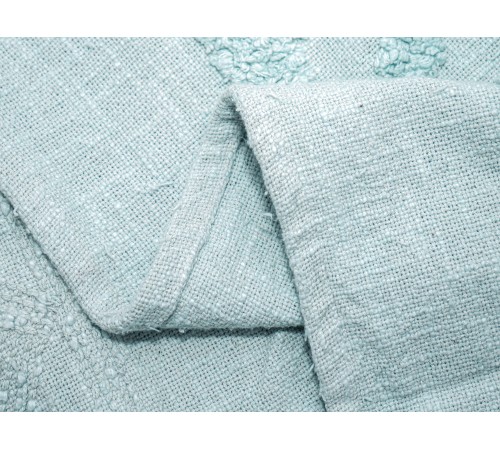 7018 Плед/Покрывало с элементами тафтинга, 180х200 см, голубой