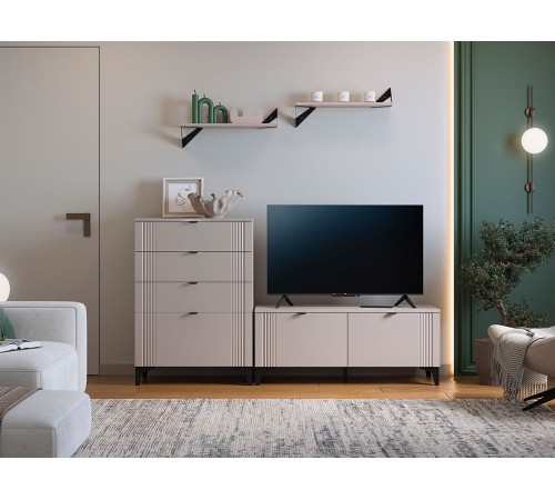 Полка Рич, кашемир/черный