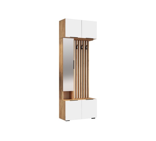 Прихожая Сандра 3, крафт/белый Прихожая Сандра 3, крафт/белый