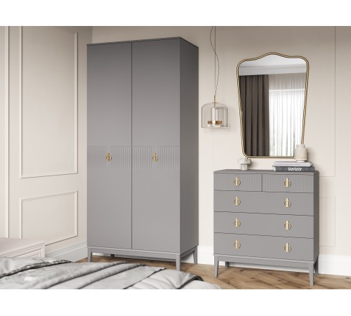 Комплект мебели Санторини, серый шифер/антрацит