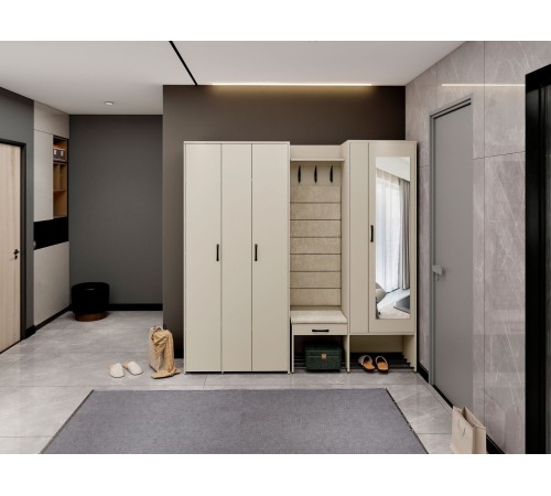 Прихожая Ольга 15, сатин/соната велюр