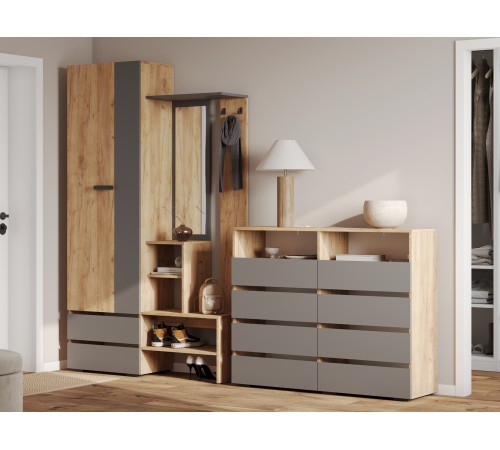 Прихожая Эссо 1, крафт/графит