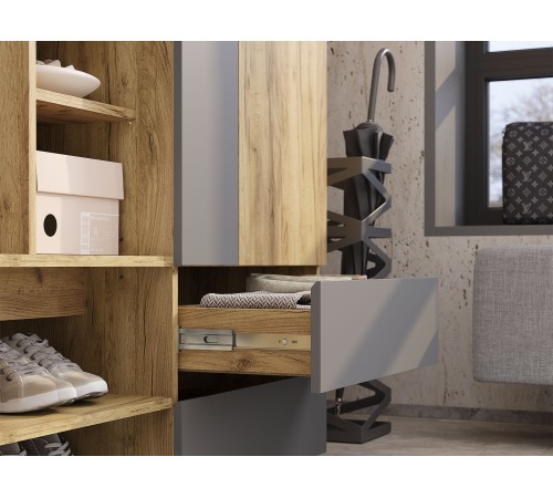 Прихожая Эссо, крафт/графит