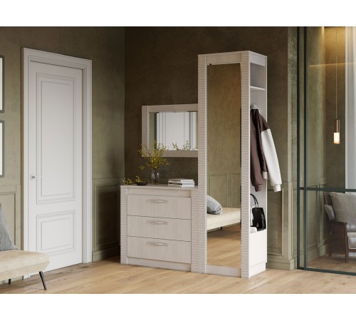 Прихожая Далия 2, белый ясень