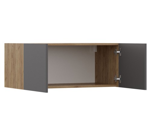 Прихожая Бостон Лайт 1, дуб крафт золотой/серый шифер