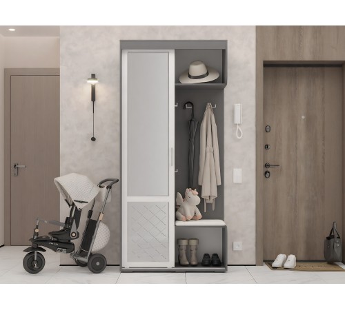 Прихожая Варда, графит/белый Прихожая Варда, графит/белый