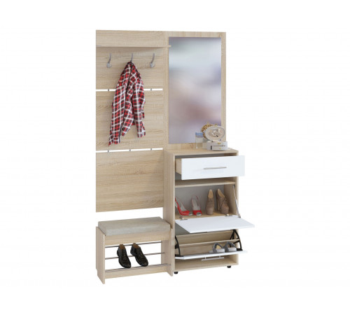 ВШ-5.1+ТП-5+ТП-2+ПЗ-3, дуб Сонома/белый