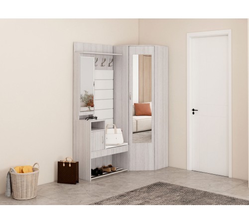 Прихожая Ольга 12, винтерберг/люкса милк экокожа