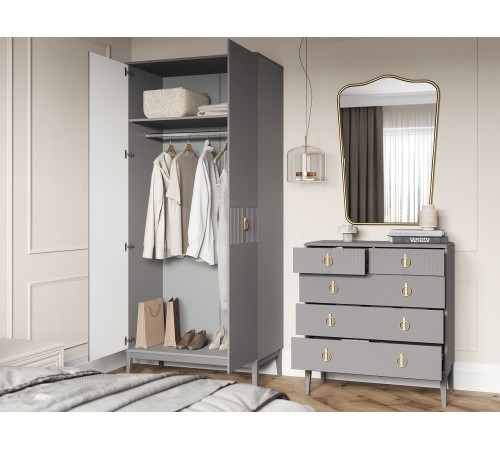 Комплект мебели Санторини, серый шифер/антрацит