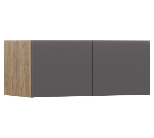 Прихожая Бостон Лайт 1, дуб крафт золотой/серый шифер