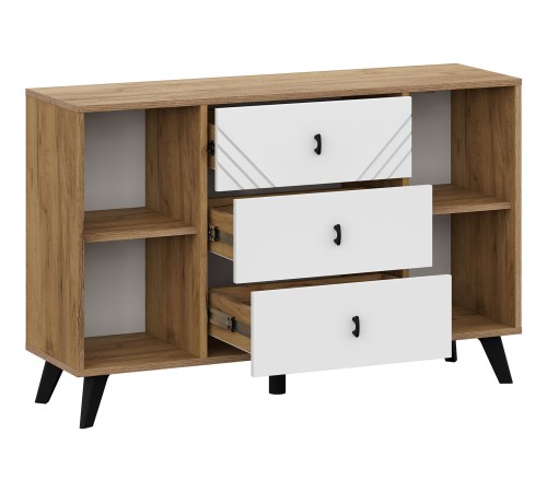 Прихожая Кайло 2, дуб золотой/белый матовый