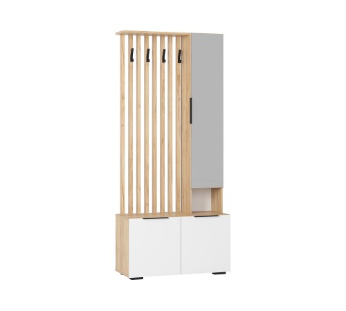 Прихожая Сандра 4, крафт/белый Прихожая Сандра 4, крафт/белый