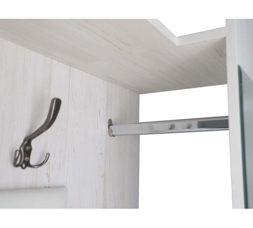 Прихожая с зеркалом Ольга-Милк 2, винтерберг/люкса милк экокожа