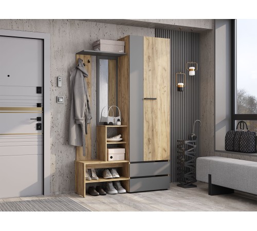 Прихожая Эссо, крафт/графит