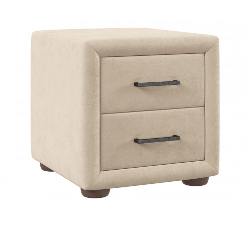 Тумба прикроватная Шерон, кремовый велюр 729