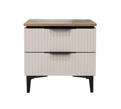 Тумба прикроватная Джулия, сатин/дуб каньон/лайн сафари