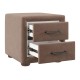 Тумба прикроватная Шерон, какао велюр 019