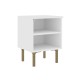 Тумба прикроватная Ванесса, белый/золото