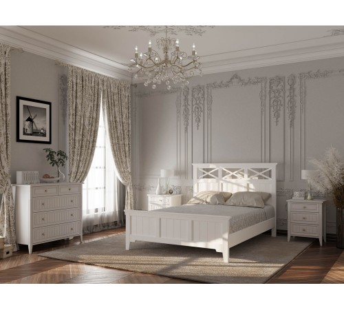 Тумба прикроватная Леона, белый/белый