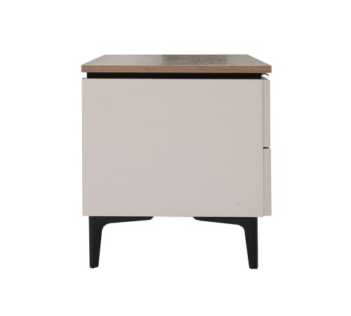 Тумба прикроватная Джулия, сатин/дуб каньон/лайн сафари