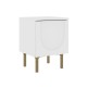 Тумба прикроватная Ванесса, белый/золото