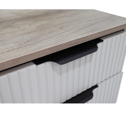 Тумба прикроватная Джулия, сатин/дуб каньон/лайн сафари