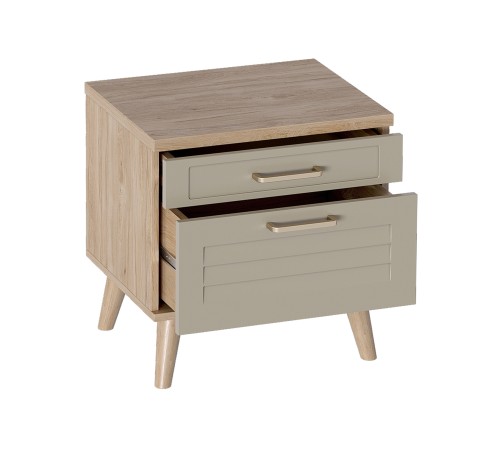 Тумба прикроватная Гавана, дуб натуральный светлый/светло-серый софт Тумба прикроватная Гавана, дуб натуральный светлый/светло-серый софт
