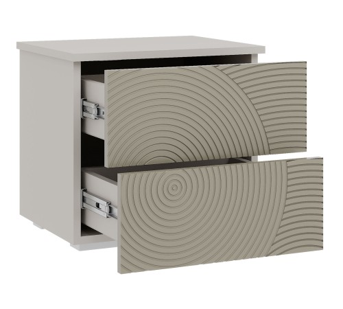 Тумба прикроватная Атлантис, кашемир/флан матовая