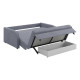Диван Сантос 160 с ящиком, серый