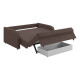 Диван Сантос 140 с ящиком, коричневый