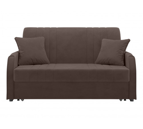 Диван Сантос 140 с ящиком, коричневый