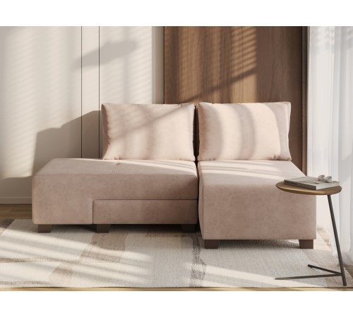 Диван Ленни 2 секции, бежевый