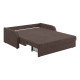 Диван Сантос 160 с ящиком, коричневый