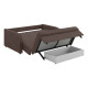 Диван Сантос 140 с ящиком, коричневый