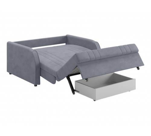 Диван Сантос 120 с ящиком, серый