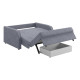 Диван Сантос 120 с ящиком, серый