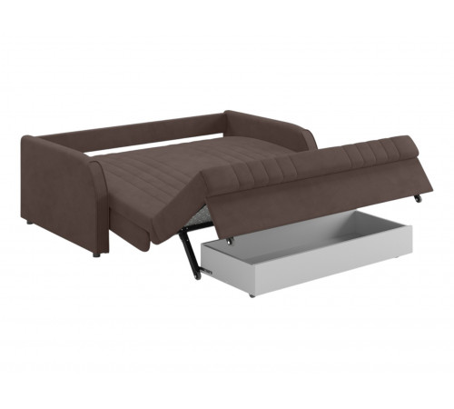 Диван Сантос 160 с ящиком, коричневый