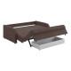 Диван Сантос 160 с ящиком, коричневый