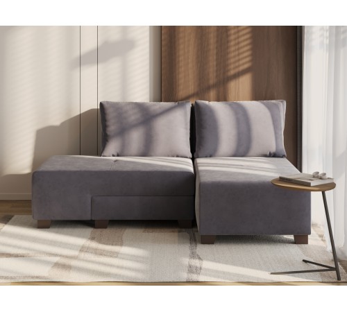 Диван Ленни 2 секции, серый