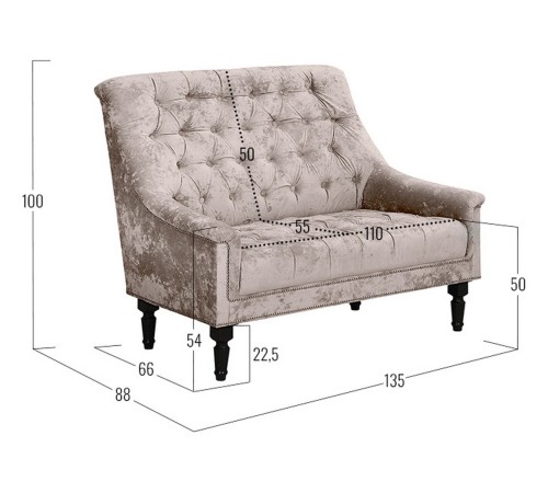 Диван Лансье, латте