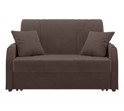 Диван Сантос 120 с ящиком, коричневый