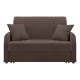Диван Сантос 120 с ящиком, коричневый